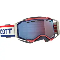 SCOTT Goggle Prospect Snow Cross LS retro white/blue light sensitive blue chro