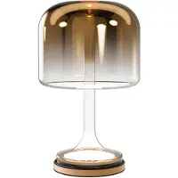 Maytoni Led pöytävalaisin Spirito, Messinki/kulta, Olohuone/ruokailutila, Lasi