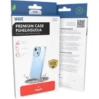 Wave Premium Case silikonisuoja, iPhone 15 Pro, kirkas