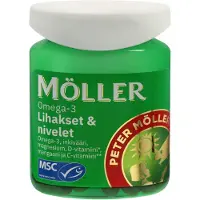 Möller Omega-3 Lihakset & Nivelet 60 kaps. ravintolisä