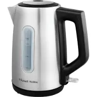 Russell Hobbs Musta Ruostumaton Teräs Sähkökannu 2400W 1.7L