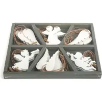 Small Foot - Wooden Christmas Hangers Angel 18pcs
