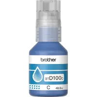 Brother BTD100C-mustepullo, 48.8 ml, cyaani
