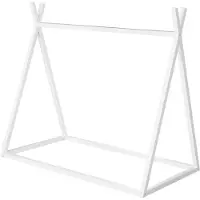 Roba Sustainable Montessori Tipi Bed 70 X 140 Cm - Solid Wood - White - 70X 140CM