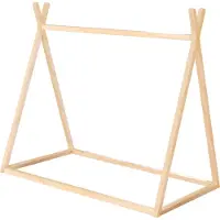 Roba Sustainable Montessori Tipi Bed 70 X 140 Cm - Solid Wood - Beige - 70X 140CM