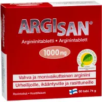 Kärkkäinen Argisan 1000 mg 60 tabl. arginiinivalmiste