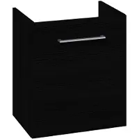 Dansani vanity unit with door 57.6 x 50 x 35 cm black