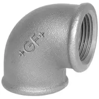 +GF+ Elbow 90° Musta for f 1 1/2 x 1 1/4