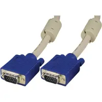 Deltaco RGB-8 kaksoissuojattu VGA-kaapeli