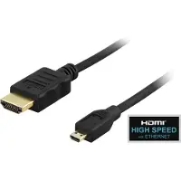 Deltaco HDMI - Micro HDMI kaapeli 1m