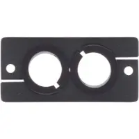 Kramer WCP-2(B) WALL PLATE INSERT DUAL CABLE PASS THROUGH (85-000022)