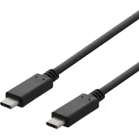 Deltaco musta 480 Mbps USB-C kaapeli