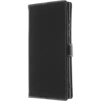 Samsung Insmat Exclusive Flip Case -lompakkokotelo, Galaxy S22 Ultra 5G, musta