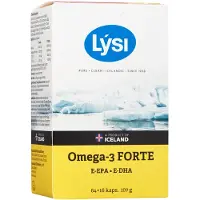 Lysi Omega-3 Forte kalaöljykapseli, 80 kaps.