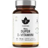 Raw Organic D-vitamiinikapseli 50 mq 60 kpl