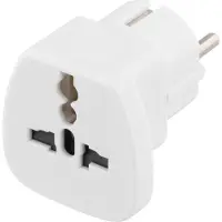 Deltaco matkasovitin, UK/US/Italia/Sveitsi - EU, 250V/16A, maadoitettu