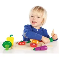Tidlo Wooden Cutting Vegetables Playset 20 pieces