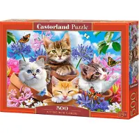 Castorland Kittens with Flowers 500p palapeli