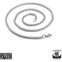 Northern Viking Jewelry Rolo Link 3mm kaulaketju