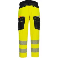 Portwest DX453 Hi-Vis kelta/musta työhousut