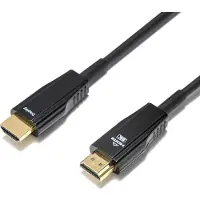 Deltaco 2.1 HDMI Ultra High Speed AOC -näyttökaapeli, 15m, musta