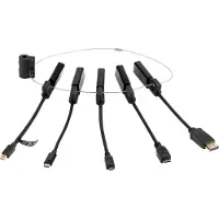 Deltaco Modulaarinen HDMI-sovitinrengas, musta
