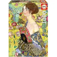 Educa Lady With A Fan, Gustav Klimt 1000p palapeli