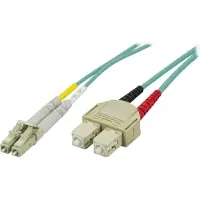 Deltaco – Kuitukaapeli LC - SC, 50/125, OM3, duplex, multimode, 10m (LCSC-610)