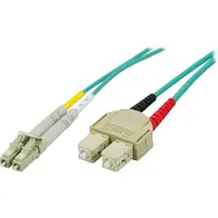 Deltaco Kuitukaapeli LC - SC, 50/125, OM3, duplex, multimode, 5m