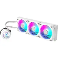 Gigabyte AORUS WATERFORCE II 360 ICE AIO Liquid CPU Cooler - 3x120mm ARGB Fans, slide-in interlocking mechanism, DAISY-CHAIN, Intel LGA 1851 and AMD AM5 Compatible (GP-AORUS WATERFORCE II 360I)