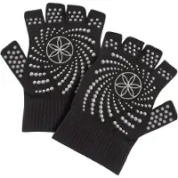 Gaiam Grippy Joogakäsineet - Musta/harmaa