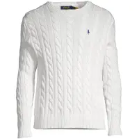Ralph Lauren for man. 710775885033 Cotton jersey in white ecru knitted jersey (S), Casual