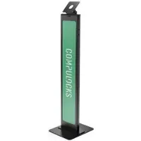 Compulocks BrandMe stand - for tablet enclosure - brandable - black - with Lighting Kit
