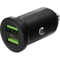 Deltaco 2x USB-A 18W autolaturi