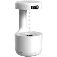 Scandinavian Collection Humidifier With Anti-gravity Effect And Clock Ilmankostutin
