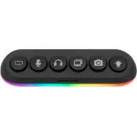 Streamplify HUB DECK 5, RGB 5-Port USB Hub, 12V - Musta