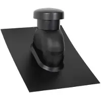 Sabetoflex roof hood 5-45° ø125 black abs