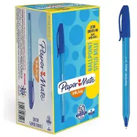 Paper Mate InkJoy 100ST -kuulakärkikynät | Erittäin kapea kärki (0,5 mm) | Sininen | 50 kpl