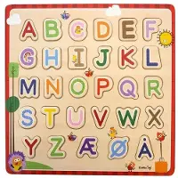 Wacky Wonders - Wooden Puzzle - Abc(Dk) - Multi/patterned - DANISH