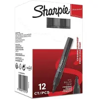 Sharpie M15 Permanent Markers | Bullet Tip | Black |12 Count