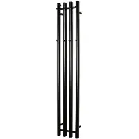 Kriss vega heated towel rail 1420x257 Musta