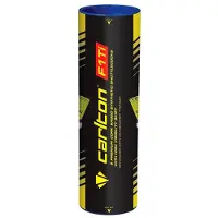 Carlton F1 Ti 77 Badminton Shuttlecocks Keltainen,Musta 6 Units