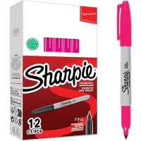 Sharpie Permanent Marker Fine Magenta 12-Tuck
