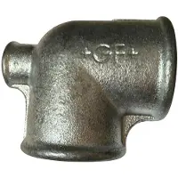 tee 90° galvanized reduced 1 1/4-3/4-3/4''