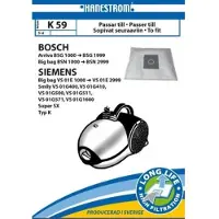 Hanestroem – Vacuum cleaner bags K59 fits: BOSCH BSN1… / SIEMENS Smily