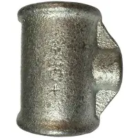 +GF+ tee 90° galvanized reduced 4-2''