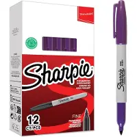 Sharpie Fine Point, Ohut pää, Violetti, Monivärinen, Hienojakoinen, AP, Metalli, Paperi, Muovi (2025034)