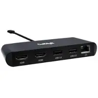 CalDigit Thunderbolt 3 mini Dock Wired Black, Grey - Dock Dual HDMI (W127112564)