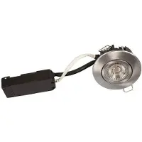 Scan-Products Luna lp 230v Himmennettävä flicker free 6.2w 2700k cri95 ip44 brushed alu round