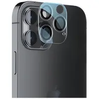 Lippa iPhone 14 Pro/14 Pro Max -kameran objektiivisuoja - 9H - Kirkas / Musta